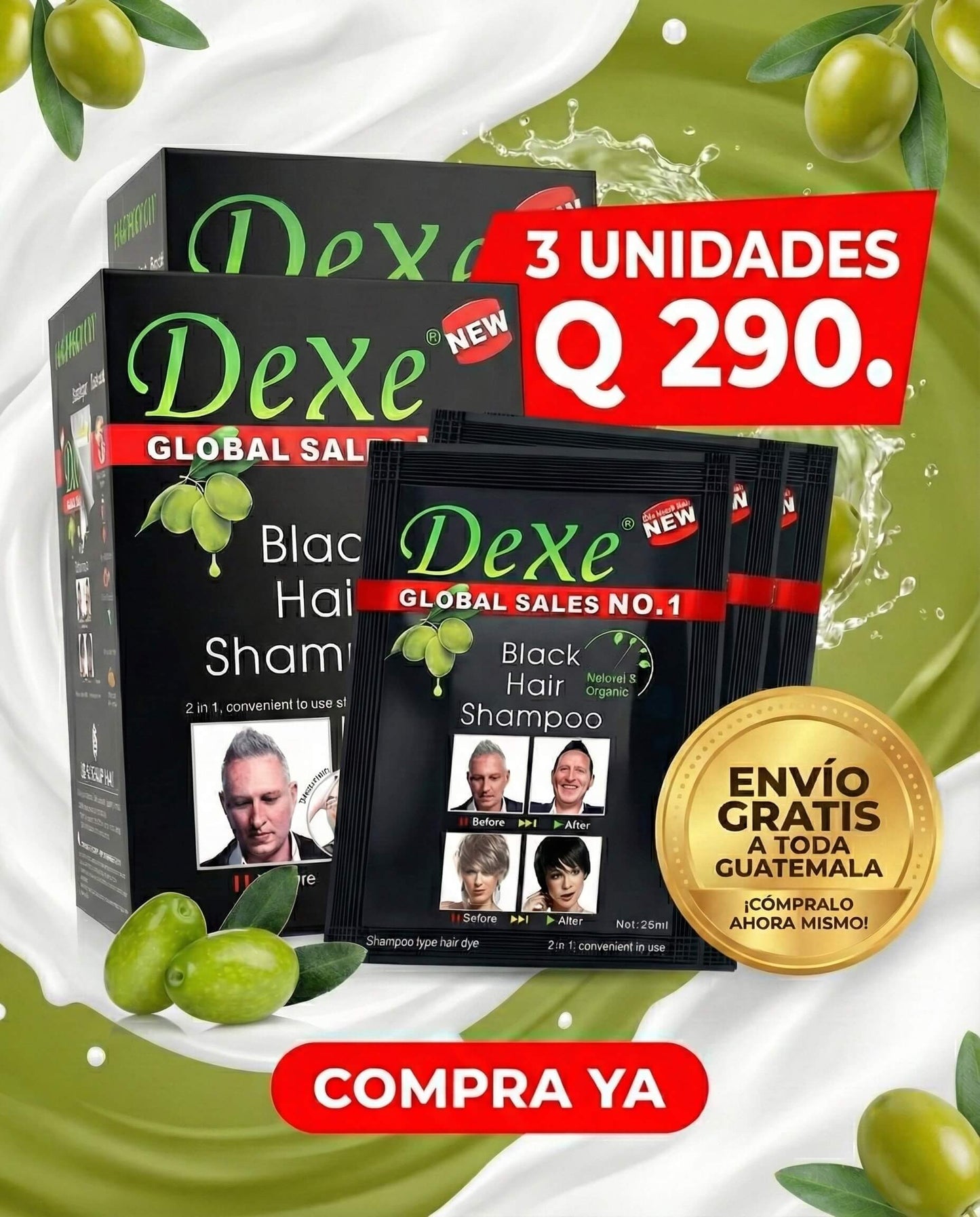 Shampoo Black Hair Dexe