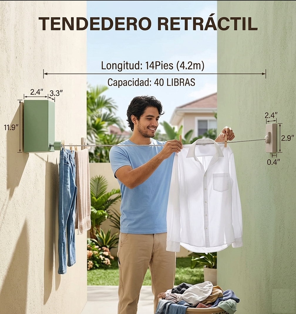 TENDEDERO PARED RETRACTIL