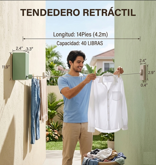 TENDEDERO PARED RETRACTIL