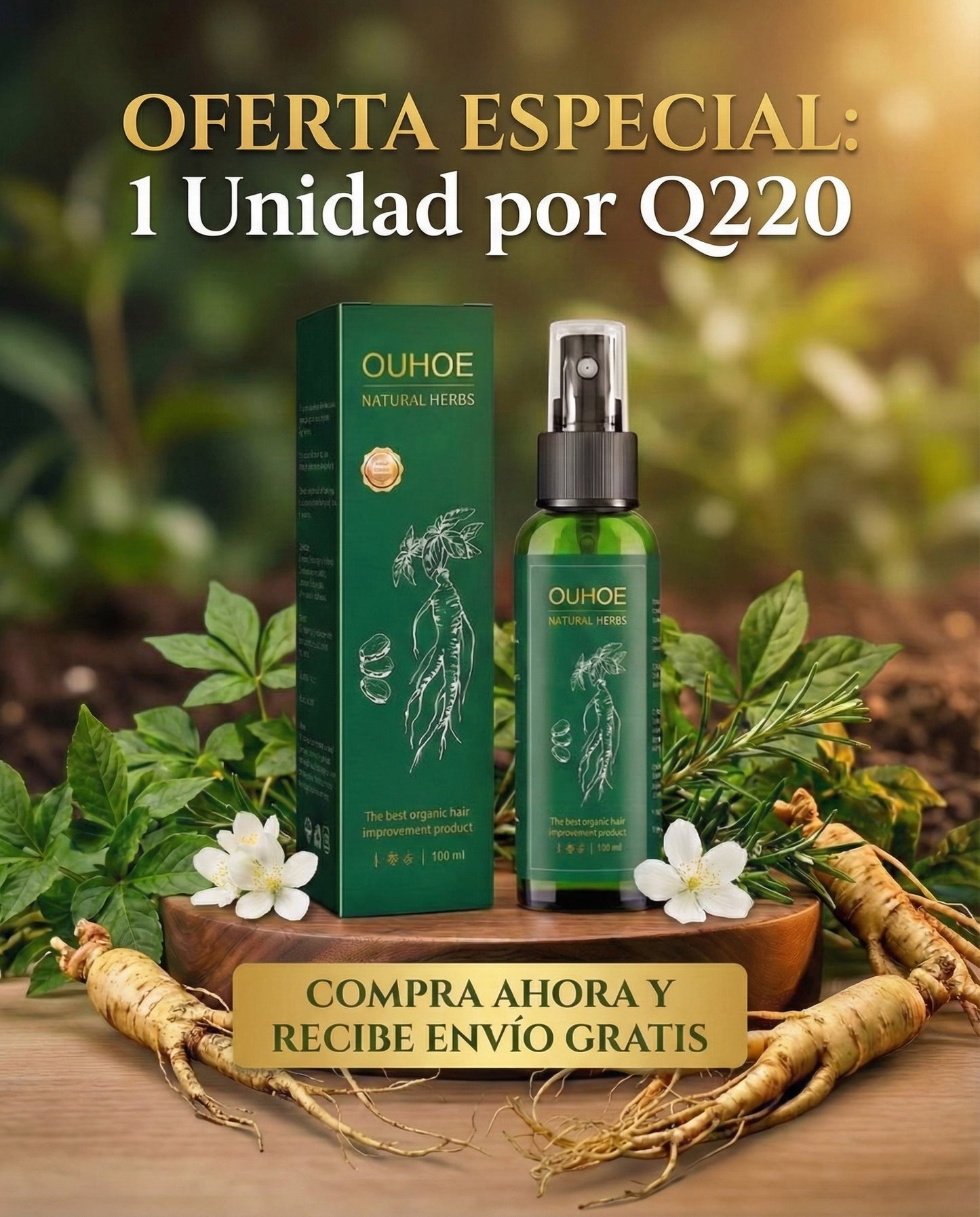 Ouhoe Natural Herbs Tonico Capilar