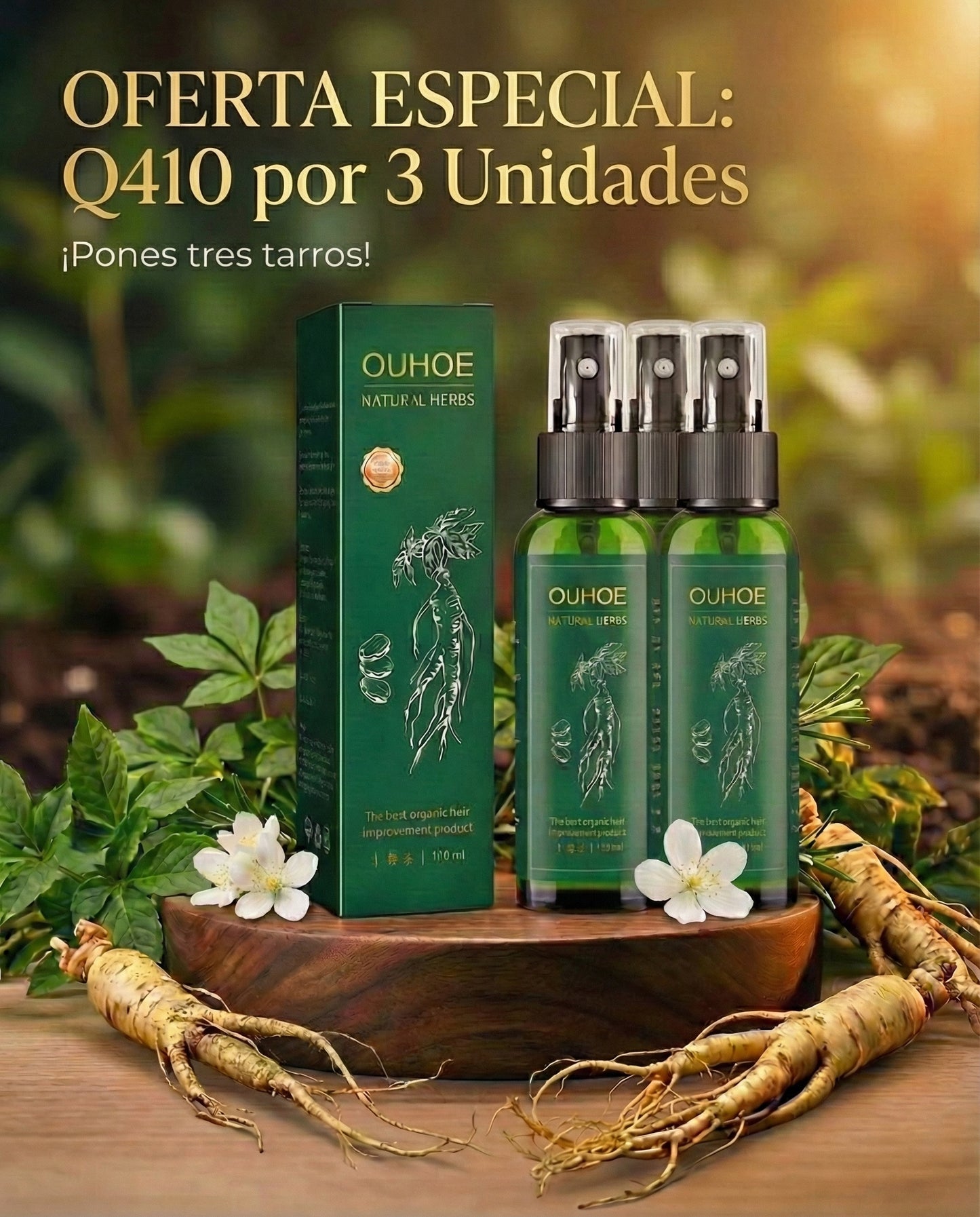 Ouhoe Natural Herbs Tonico Capilar